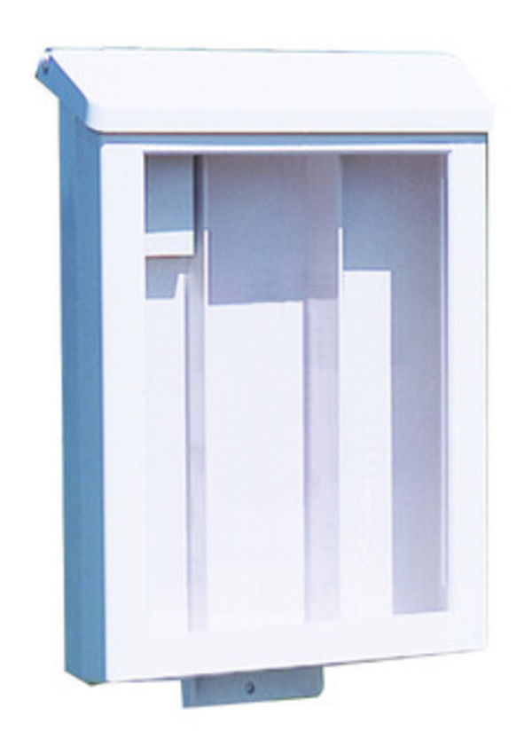 White Plastic Yard Box for Aluminum Sign Post